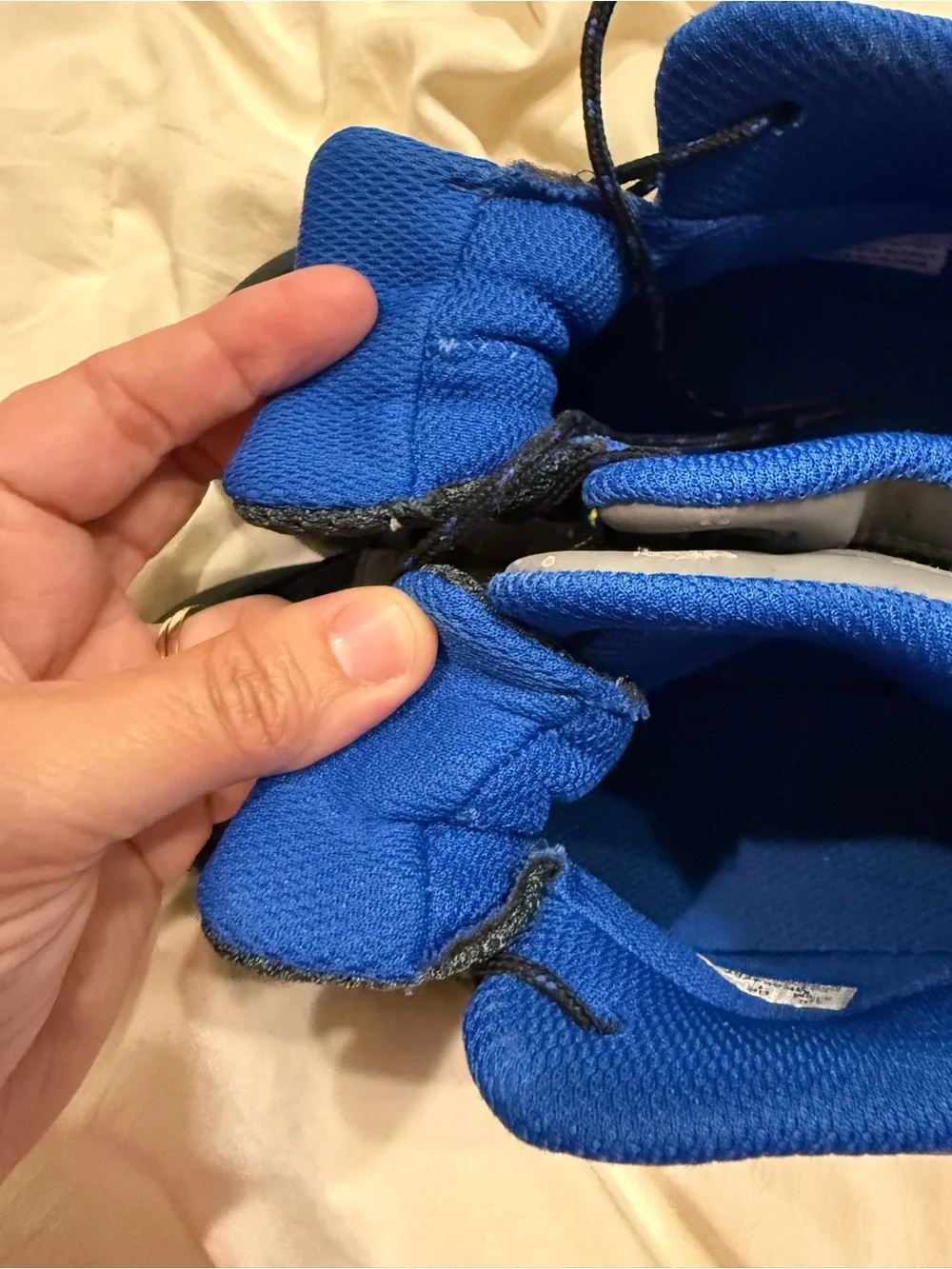 Merrell Boys Hiking Shoes | Size 2 | Gray Blue Trail Sneakers